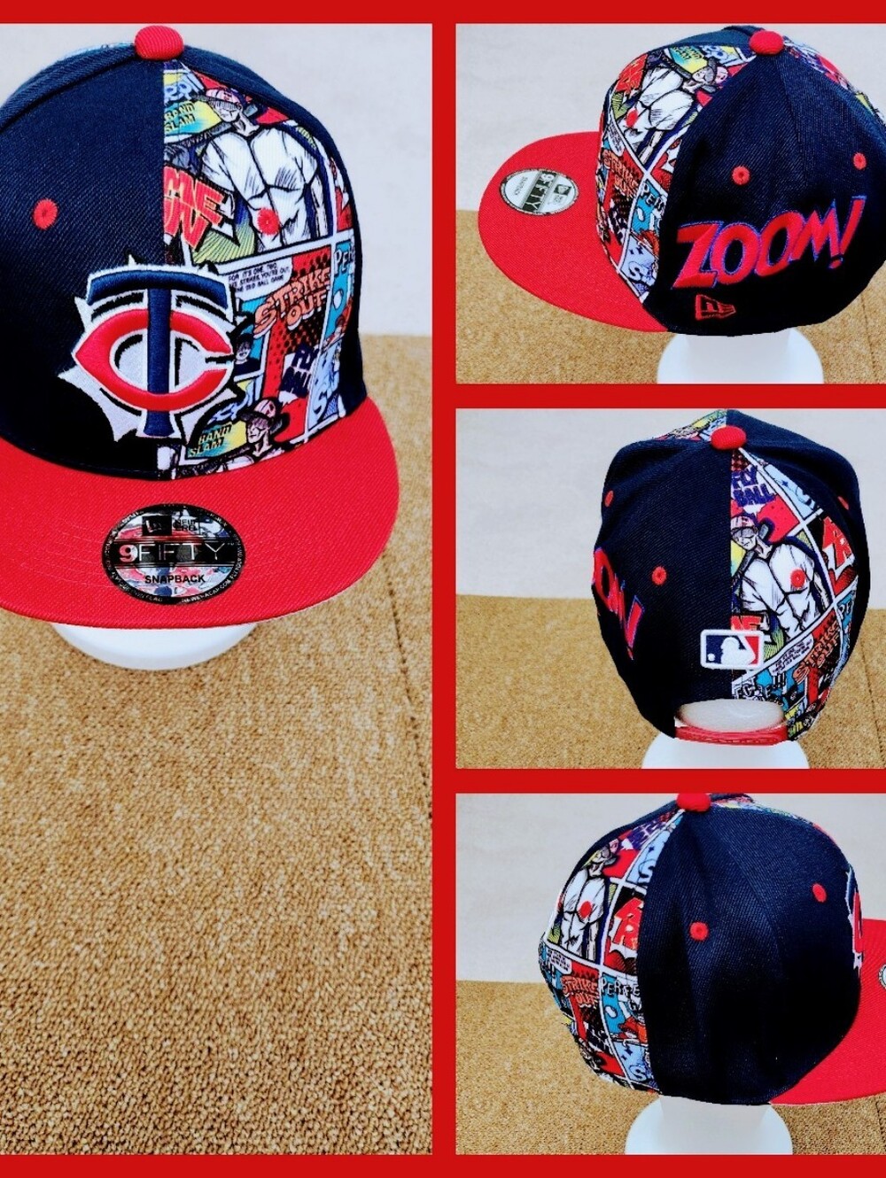 MINNESOTA TWINS MLB BASEBALL SNAPBACK HAT.